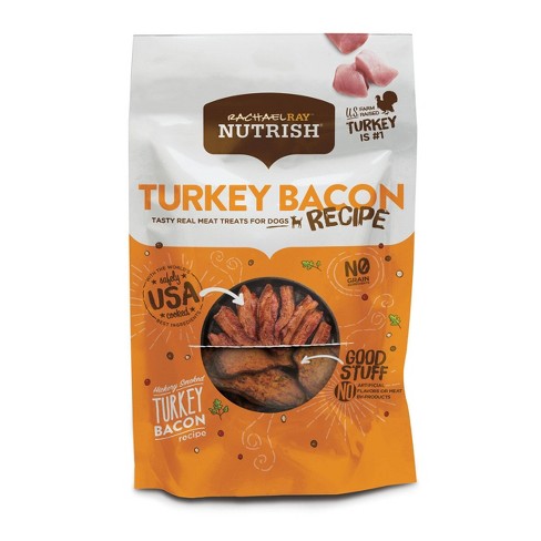 Rachael Ray Nutrish Hickory Smoked Turkey Bacon Jerky Dog Treats - 12oz ...