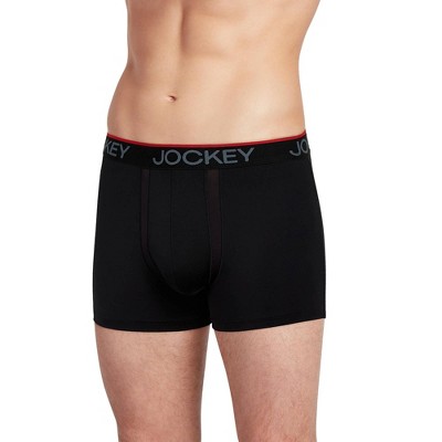 Jockey Men's Chafe Proof Pouch Microfiber 3 Trunk M Black : Target