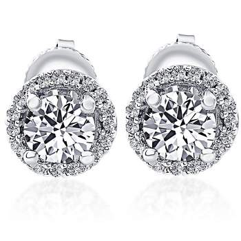 Louis Vuitton Pure Dreille Crew Diamond Stud Earrings 14k White