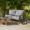 ARTPLAN Deep Seat Outdoor Cushion,Set 24"x24"x6" ,18x24" Bench Outdoor Chair Cushions, Polyester Fill Back for Patio Furniture ,Square - 2 of 4