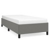 vidaXL Bed Frame Dark Gray 39.4 in.x79.9 in. Twin XL Fabric - 2 of 4