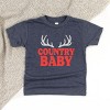 Country Baby Antlers Puff Print  - Toddler Short Sleeve Graphic T-Shirt - 2 of 4