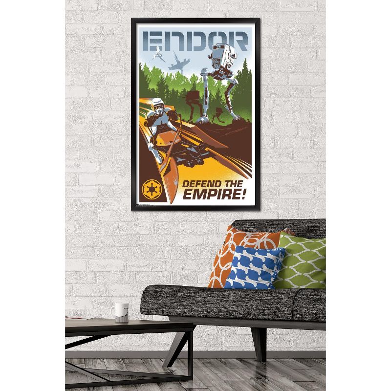 Trends International 24X36 Star Wars: The Return of the Jedi - Endor Framed Wall Poster Prints, 2 of 7