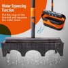 NAYSAYE Cleaning Tool Sponge Mop Kit with Collapsible Bucket for Hands Free Floor Cleaning, Black and Orange, 17.32"*9.76"*4.53" - 3 of 4