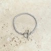 Adornia Silver Plated Crystal Toggle Tennis Bracelet - 3 of 4