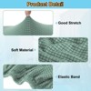 Unique Bargains Washable Stretch Soft Dining Chair Cushion Covers 2 Pcs - 3 of 4