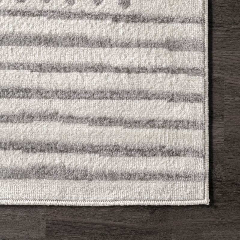 nuLOOM Briggs Striped Area Rug, 8' 10" x 12', Light Gray, 5 of 10