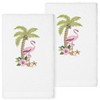 Linum Home Textiles Set of 2 Hand Towels White : Microfiber, Machine Washable, Non-Slip Backing - 3 of 3