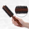 Unique Bargains Nylon Bristle Round Curling Hair Twill Comb Brown - image 4 of 4