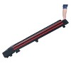Syemin Treadmills Pad Running 3HP Cushioned Belt 10° Incline Portable Treadmill Spacious Surface Under Desk Home Gym Exercise, Red, 49.6"*22.8"*5.5" - 2 of 4