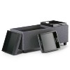 CAVINAS Faux Leather Storage Ottoman Bench,Upholstered Ottoman with 3 Flip Over Serving Trays for Living Room,Bedroom - 4 of 4