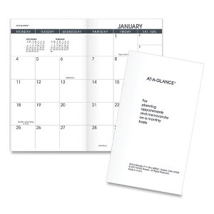Pocket Size Monthly Planner Refill, 6 x 3.5, White Sheets, 12-Month (Jan to Dec): 2025 - 1 of 4