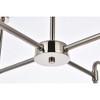 Elegant Lighting Hanson 8 lights pendant in polished nickel with frosted shade - 4 of 4