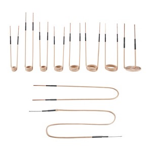 VEVOR 10Pcs Magnetic Induction Heater Coil, Inductor Heat Accessories,Mini Heater Coil Kit with Flexibility,8 Coils +1 U-Shaped + 1 Free Forming,Beige - 1 of 4