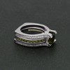 Skylar Wedding Ring Set for Women Engagement Ring Wedding Band Cz Ginger Lyne Collection - 4 of 4