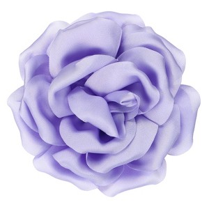 Unique Bargains Satin Flower Durable Elegant Large Peony Floral Lapel Brooch Pin - 1 of 4