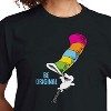 Women's - Dr. Seuss - Cat in the Hat Be Original Cropped Graphic T-Shirt - 2 of 4