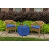 Casual Cushion Solid Sunbrella Fabric 1-Piece Indoor/Outdoor Wicker Seat Pad, 18"W x 18"L - 2 of 4