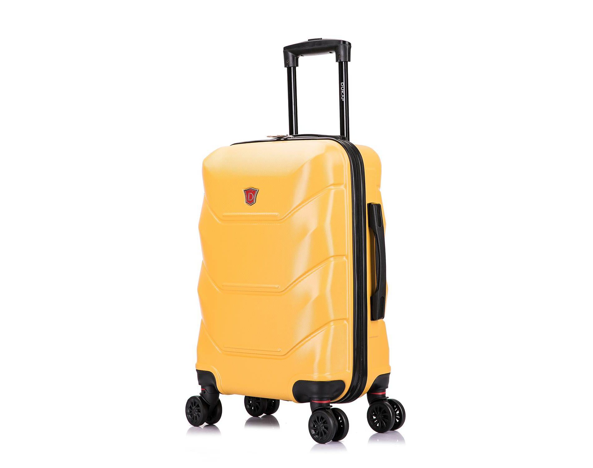 DUKAP Zonix Carry On Lightweight Hardside Spinner 20" Suitcase - Mustard