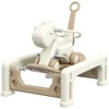 INFURNIC Baby Walkers 5 in 1 Rocking Horse Kids Ride on Horse Balance Bike Balance Board, for Boys and Girls 1-6, Cream White, 35.40"*27.20"*31.10" - 2 of 4