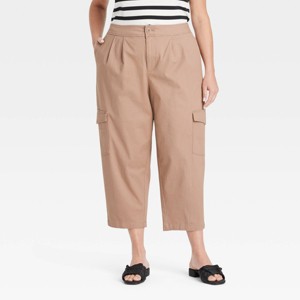 Women's High-Rise Casual Cargo Pants - Ava & Viv™ - 1 of 3