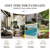 Belord Patio Wicker Chairs Swivel Rocker, All Weather Wicker Outdoor Swivel Rocker Chair Set of 4 with Coffee Table and Ottoman for Porch Balcony - 3 of 4