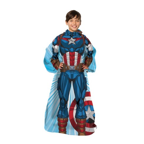 Marvel Avengers Classic Captain Kids' Comfy Throw Blanket : Target