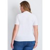 Avenue Women's Plus Size V-Neck Short Sleeve Graphic Tee - 3 of 4