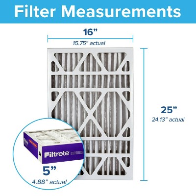 Filtrete Ultra Allergen Reduction Deep Pleat Filter 16"x25"x5" MERV 12