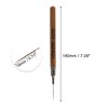 Unique Bargains Nail Painting Brushes for Polish Painting Home DIY Brown 1 Pc - 4 of 4