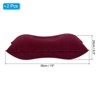 Unique Bargains Neck Support for Hiking Travel Flocked Inflatable Camping Pillows 2 Pcs 15" x 9.5" - 2 of 4