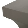 Kumasinova 21.5" Contemporary Hourglass-Shaped Outdoor End Table,MGO Patio Side Table for Poolside,Porch&Living Room,Accent Sofa Side Table,Black - 3 of 4