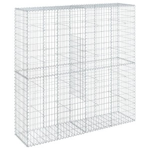 vidaxl Gabion Basket - Durable Galvanized Iron - 78.7"x19.7"x78.7" - 1 of 4