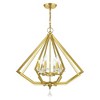 Livex Lighting Diamond 6 - Light Chandelier in  Polished Brass - 4 of 4