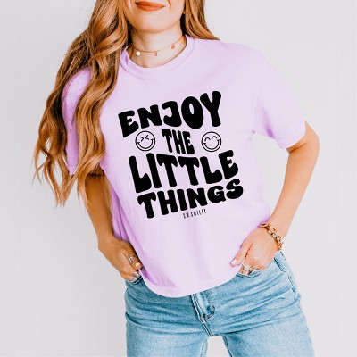 Simply Sage Market S.W.Smiley Enjoy The Little Things Boxy Crop Top