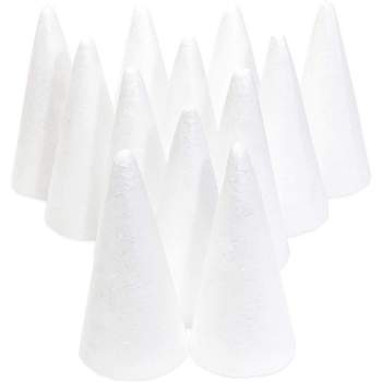  NOLITOY Crafts Christmas Tree Cones 54 Pcs White Foam Cone Foam  Balls for in Bulk Christmas Decor Flower Arrangement Props Craft Art Cones  Decorative Cones Painting Cones Art Cones Cake