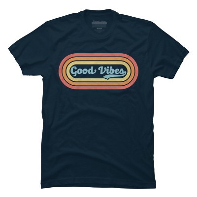 Men's Design By Humans Good Vibes By LuckyU T-Shirt