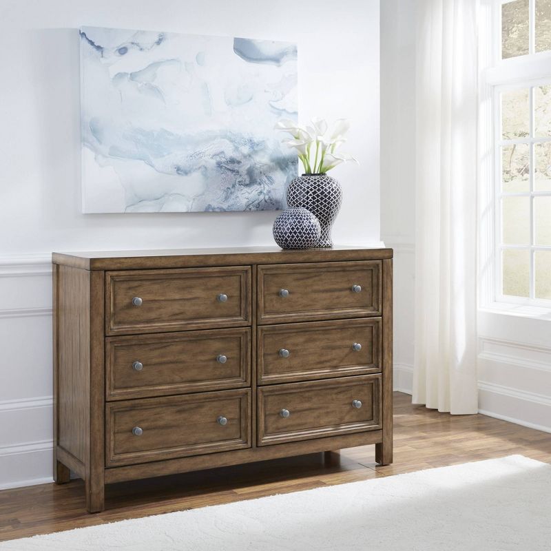 Sedona 6 Drawer Dresser Toffee Brown - Home Styles, 3 of 5