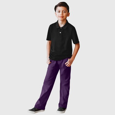 City Threads Boys Soft Cotton 3-Pocket Jersey Pants - UPF 50+ - USA-Made