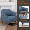 DYHOME Mid-Century Modern Accent Chair, Tufted Upholstered Armchair for Living Room, Bedroom, Set of 2 - 4 of 4
