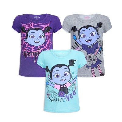 Disney Girl's 3-Pack Elena of Avalor Short Sleeve Graphic Tees for Kids