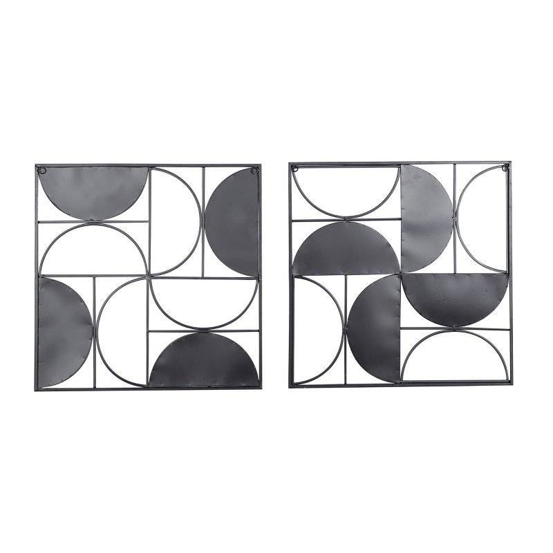 Set of 2 Contemporary Metal Wall Decors Brown - Olivia & May, 5 of 6