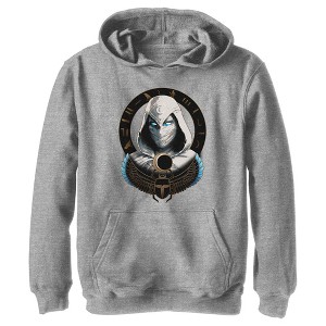 Boy's Marvel: Moon Knight Winged Scarab Frame Pull Over Hoodie - 1 of 4