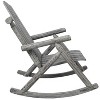 Cesicia Wooden Porch Rocker Chair, Patio Rocking Chair - 2 of 4