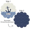Big Dot of Happiness Ahoy - Nautical - Baby Shower or Birthday Party Round Table Decorations - Paper Chargers - Place Setting For 12 - 3 of 4
