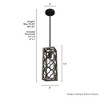 Hunter Fans 5" Gablecrest Mini Pendant Ceiling Light French Oak Finish - 2 of 4