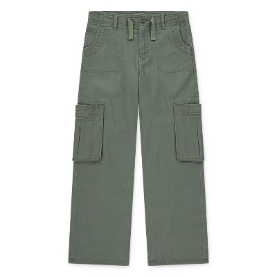 Levi's® Girls' Wide Leg Cargo Pants - Olive Green