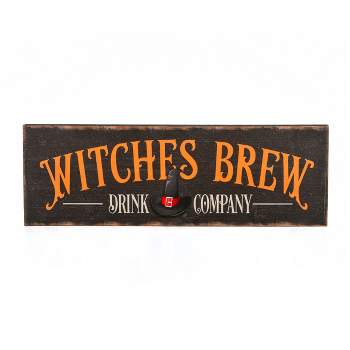 National Tree Company 24" Halloween "Witches Brew" Wood Wall Sign