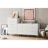 Modern 5 Drawer Dresser for Bedroom with Gold Handle and Large Drawer - 4 of 4