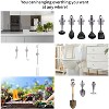 LunaLulinlk Wall Mount Broom Gripper Mop Holders, Broom Hooks Mop Clips Self Adhesive No Drilling , Broom and Dustpan Hanger 4 PCS White - 2 of 4